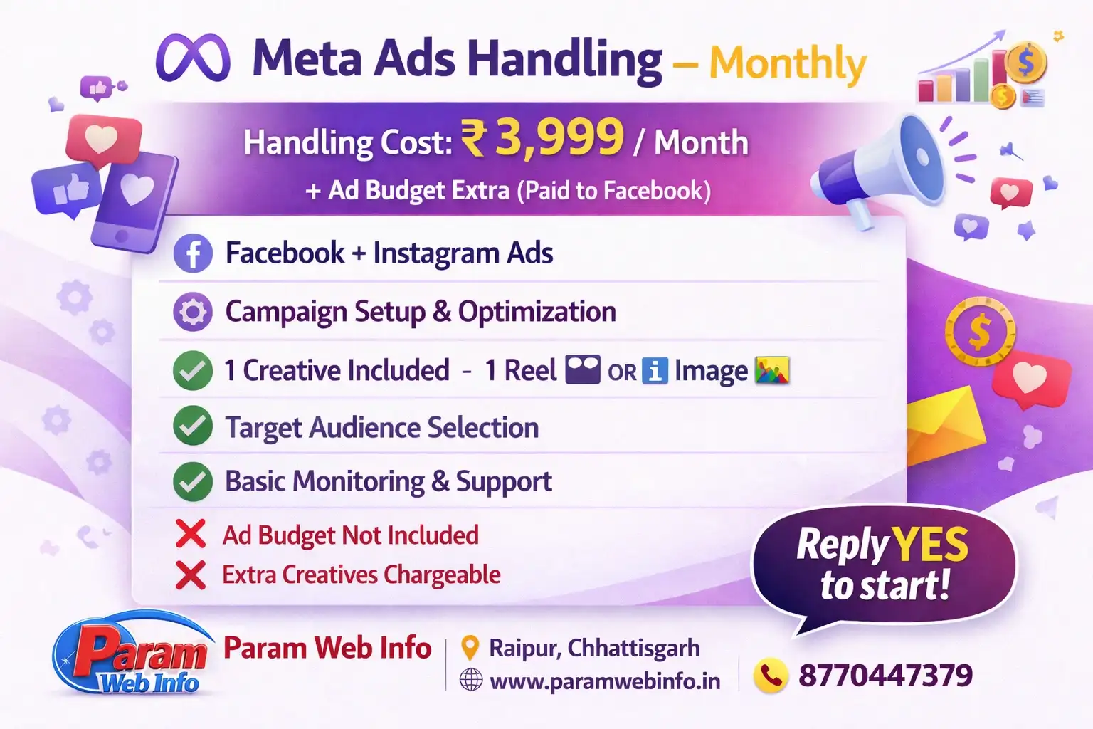 Meta Ads Services in Raipur by Paramwebinfo